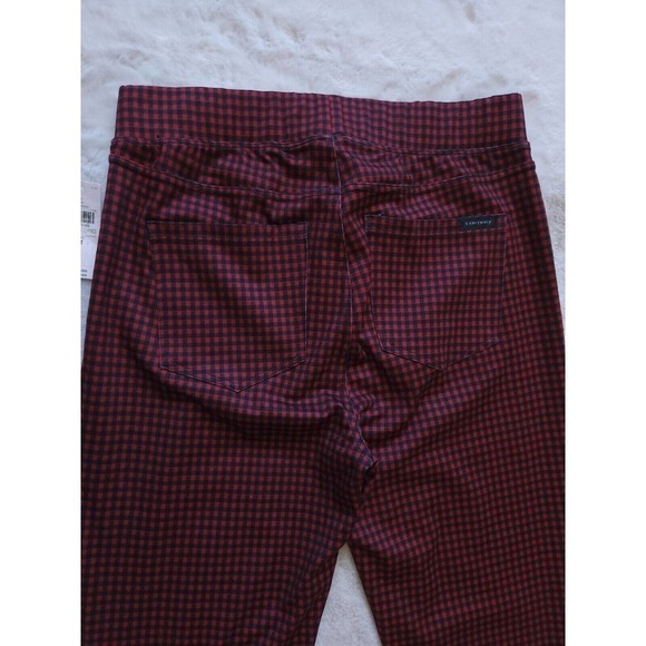NWT Anthropologie Sanctuary Runway Plaid Check Leggings Red Black Size S - Picture 7 of 11